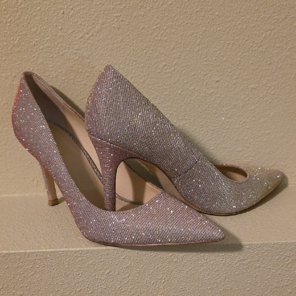 Kate Spade Pink Glitter Heels